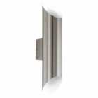 Eglo Cylindrical Modern Exterior Wall Lamp In Stainless Steel