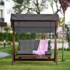 Handpicked Sandringham Swing 1700 Garden Chair With Canopy - Grey