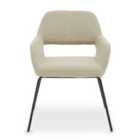 Interiors By PH Dining Chair Natural Black Legs