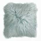 Paoletti Mongolian Polyester Filled Cushion Wool Blue Blush
