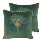 Furn. Desert Palm Twin Pack Polyester Filled Cushions Mineral
