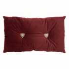 Paoletti Panther Pre-filled Cushion Polyester Oxblood