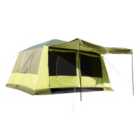 Outsunny Two Room Tunnel Tent Camping Shelter W/ Porch And Portable Carry Bag