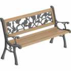 Garden Vida Rose Style 3-seater Wooden Garden Bench