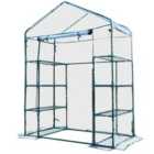 Outsunny Walk In Greenhouse Garden Clear PVC Frame Shelves Reinforced Plant Grow