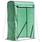 Outsunny Portable Greenhouse PVC Cover Metal Frame W/ Zipper 100 x 50 x 150cm