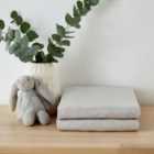 Martex Baby Fitted Sheet Twin Pack Moses Grey