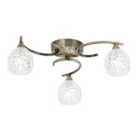 Crossland Grove Lulworth 3 Ceiling Lamp Antique Brass