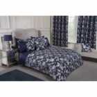 Emma Barclay Butterfly Meadow Duvet Set Super King Bed Navy