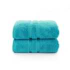 The Lyndon Company Chelsea 2 Pack Hand Towel - Turquoise