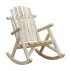 Outsunny Wooden Traditional Rocking Chair
