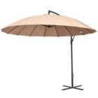 Outsunny 3m Cantilever Parasol (base not included) - Beige