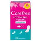 Carefree Cotton Breathable Pantyliners 20 per pack