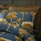 Paoletti Arboretum Oxford Border Pillowcase Pair Cotton Blue