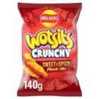 Walkers Wotsits Crunchy Flamin' Hot Sharing Snacks Crisps 140g