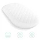 Bedside Crib Fibre Mattress - Cream/White
