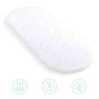 Quilted Microfibre Bedside Crib Mattress - White