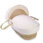 Dimple Palm Moses Basket - Cream