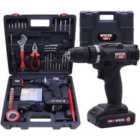 Mylek Cordless Drill Set 18V With 90 Piece Accessory And Carry Case