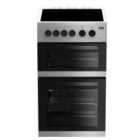 Beko KDC5422AS Double Oven 91L Electric Cooker - Silver