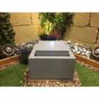 Tranquility Zinc Cube Solar Powered Water Feature