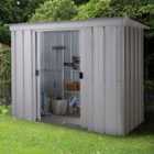 Yardmaster Store All Metal Pent Shed 8 x 4ft with Floor Support Frame