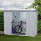 Yardmaster Store All Metal Pent Shed 10 x 4ft with Floor Support Frame