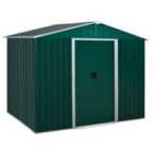 Outsunny 8 x 6ft Garden Storage Shed w/ Double Sliding Doors - Green