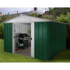 Yardmaster Emerald Metal Apex Shed 10 x 13ft with Floor Support Frame