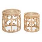 Interiors By Ph Set Of Two Natural Rattan Stools