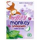 Happy Monkey Apple & Blackcurrant Smoothie 4 x 180ml
