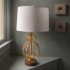 Lafitte 1 Light Table Lamp Distressed Gold