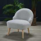 LPD Furniture Ted Boucle Chair In Grey