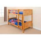 SleepOn 2Ft6 Shorty Small Single Wooden Bunk Bed Pine
