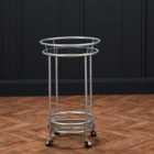 LPD Furniture Collins Drinks Trolley In Silver