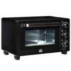 HOMCOM 800-085V70 1400W Mini Oven 21L Countertop Electric Grill - Black