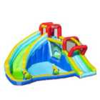 Outsunny 5 In 1 Kids Bounce Castle XLarge w/ Inflator
