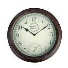 World Of Weather TF007 Wall Clock & Thermometer