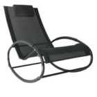 Outsunny Orbital Zero Gravity Rocking Chair - Black