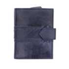 Arizona Collection Trifold Leather Purse - Navy