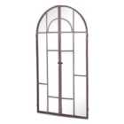 Mirroroutlet Home & Garden Lancaster Metal Arch Shaped Decorative Window Opening Garden Mirror 100Cm X 50Cm