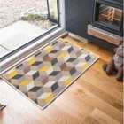 Arrow Design Anti Slip Doormats Gold