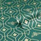Furn. Bee Deco Emerald Green Geometric Foil Wallpaper