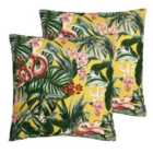Furn. Medinilla Outdoor Polyester Filled Cushions Twin Pack Mustard