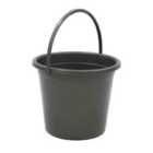 Jvl 10 Litre Round Recycled Plastic Bucket, Grey