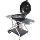 Outsunny Deluxe Charcoal Trolley BBQ