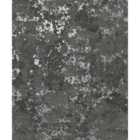 Holden Decor Obsidian Charcoal / Silver Wallpaper