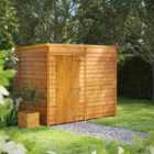 8X6 Power Overlap Pent Windowless Shed