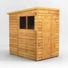 4X6 Power Overlap Pent Shed