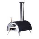 Haven Gas & Wood Fuel 13" Pizza Oven with Pizza Paddle - Black/Silver